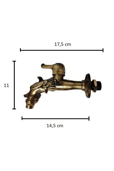 OEM Ornamental Double Service Faucet, Brass Antique Finish with Ceramic Valve