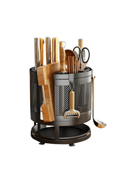 Luxury Home حامل أدوات المطبخ الدوار بزاوية 360°