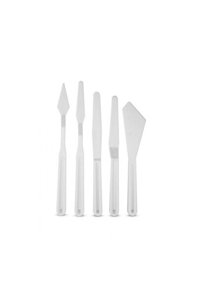 Nuasya Resim Ve Heykel Çalışmaları Için 5li Plastik Spatüll'a Seti Spatula