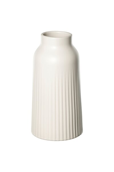IKEA KAPKASTANJ Vase, off-white, 23 cm