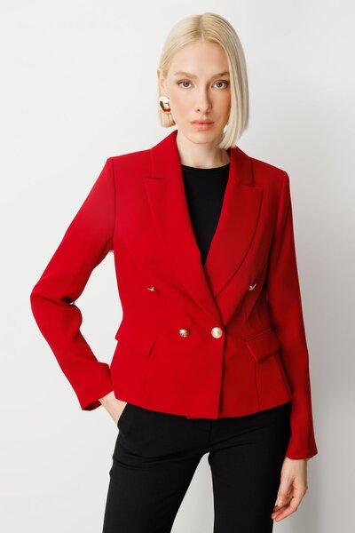 Ekol Kruvaze Yaka Vatkalı Ceket