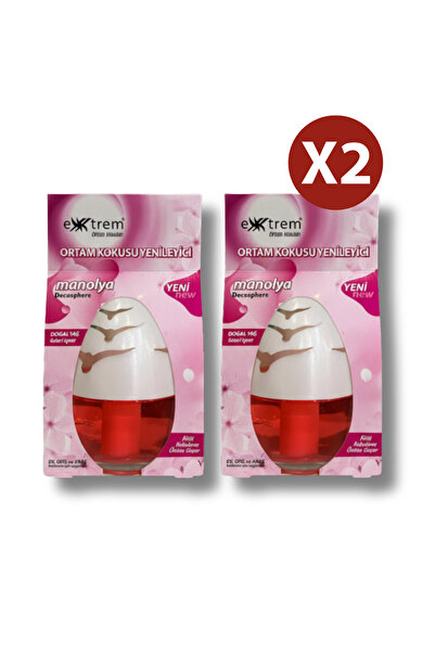 EXXTREM 2 Adet Manolya Oda ve Araba Kokusu- Zarif Bahar Çiçeği Romantik ve Şı...