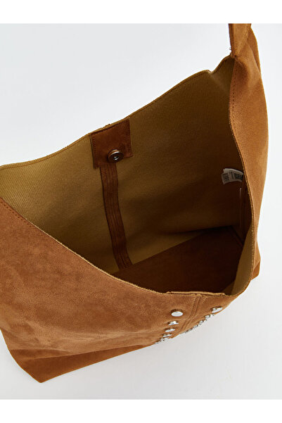 LC Waikiki Sparkling Choices from Shining Store |   Suede Look Women's Shoulder Bag