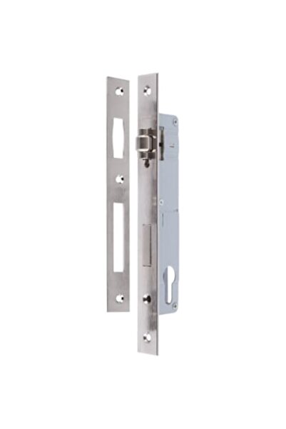 Evotools PVC door lock, Evotools, 85 mm backset, 173x20 mm, with roller