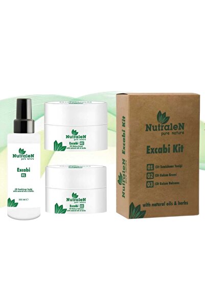 Nutralen Excabi Kiti ( Tonik-Krem-Balsam ) Cilt 3 lü Seti Tedavi Seti