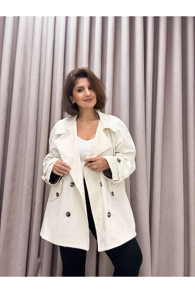 Butikniki Krem Trençkot