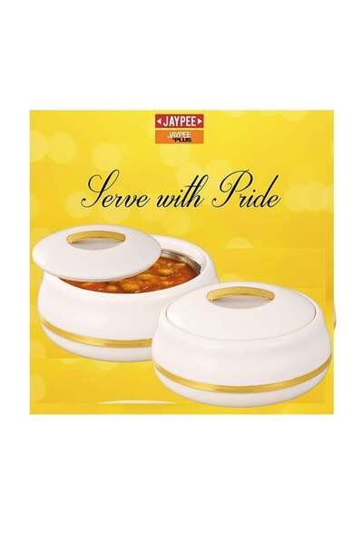 Jaypee aypee Twin Set, 850ml+850ml Pack of 2 Thermoware Casserole, O Maria Neo-Cream