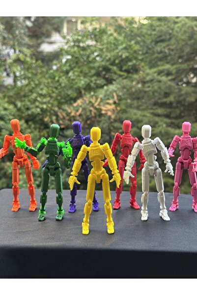 moifugyia Lucky 13 Aksiyon Figürü Robot Oyuncak 13cm 7'li Set - Gökkuşağı Set