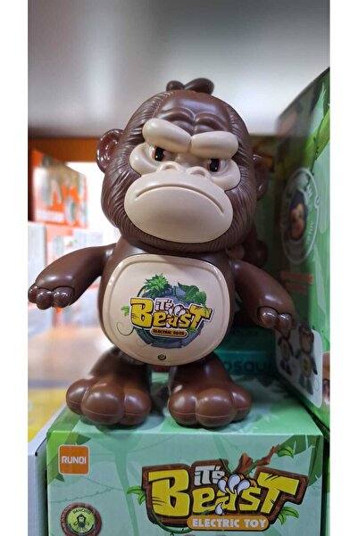 Duman LED Işıklı Müzikli Dans Eden Goril Oyuncak | ROAR Ses Efekti | 3+ Yaş E...