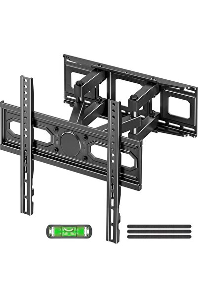 MOUNTUP حامل تلفزيون حائطي لمعظم أجهزة التلفزيون ذات الشاشات المسطحة/LED/4K م...