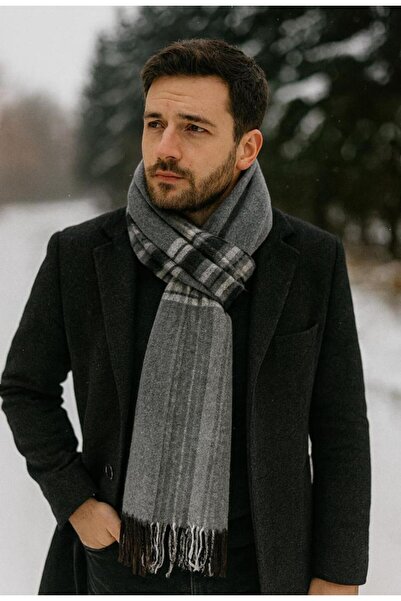 Wearflawless Ανδρικό κασκόλ, Χειμερινό ανδρικό κασκόλ, κασκόλ για κοστούμι, δώρο για άνδρες