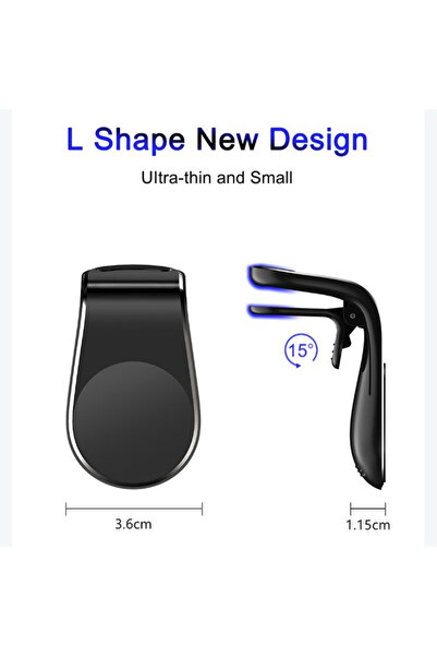 Primo Plus Car Air Vent Magnetic Phone Holder Black