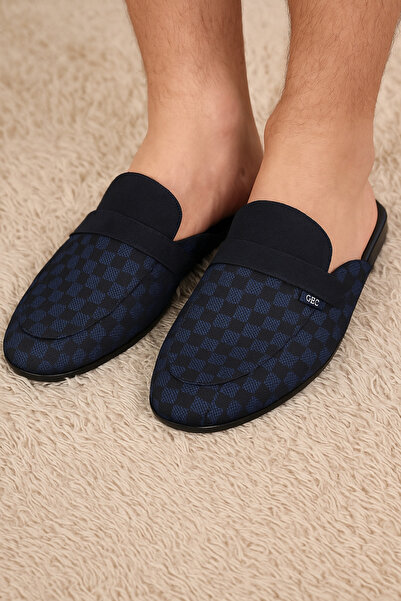 Alissa Ανδρικές παντόφλες για το σπίτι με σόλα Navy Blue Poly Q3W8K5CK