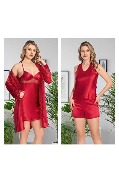 Alissa Women's Satin 6-Piece Embroidered Bridal Dowry Set Jw.4R.6K6.Mk