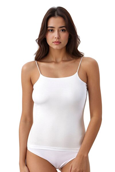 Alissa Women's Cotton Lycra String Strap Non-Marking Combed Cotton 2-Piece Undershirt W6K4K6T6Ka