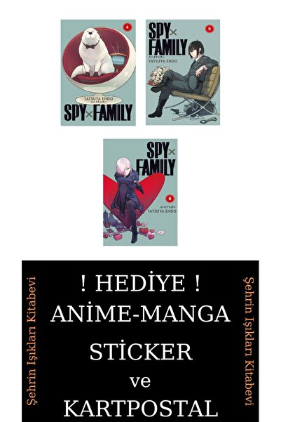 Gerekli Şeyler Yayıncılık Spy X Family 4-5-6 Manga Seti (3 KİTAP) / Anime-Man...