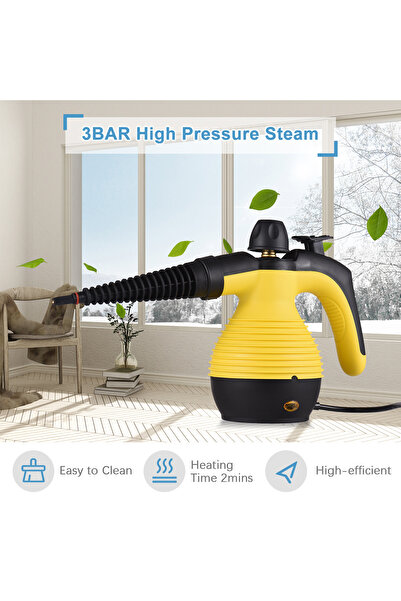 Generic Handheld High-pressure Steam Cleaner with Safety Lock Portable Multifunctional Household Steam Clean