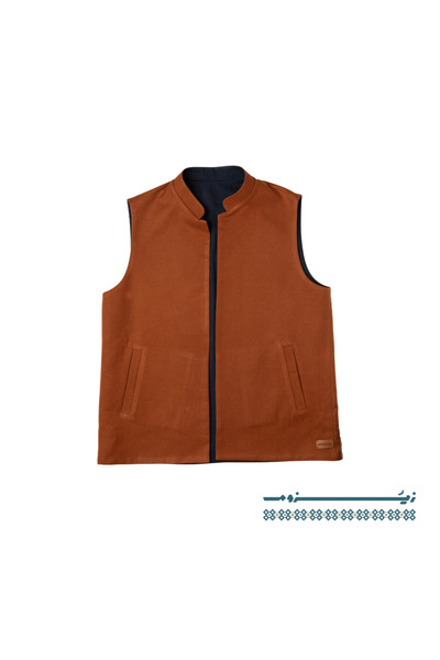 visionsa Two-faced Sediri, navy and camel