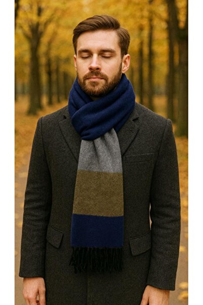 Wearflawless Ανδρικό κασκόλ, Χειμερινό ανδρικό κασκόλ, κασκόλ για κοστούμι, δώρο για άνδρες