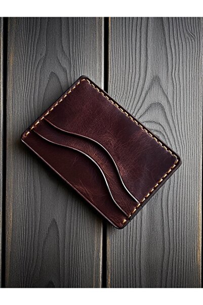 Kalkan deri Genuine Leather Card Holder - Handmade - Custom Leather - Milano