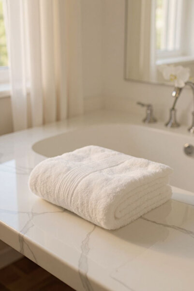 Ercahome tekstil منشفة وجه بيضاء ناعمة جدًا مصنوعة من القطن بنسبة 100%