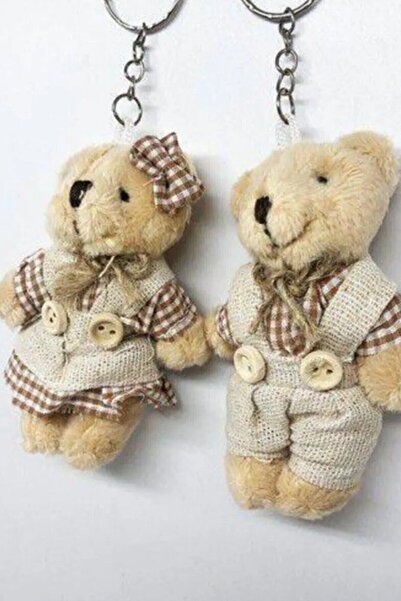 Velvet لطيف الفتيات والفتيان زوجين الدب الحبيب سلسلة المفاتيح وحقيبة الملحقات