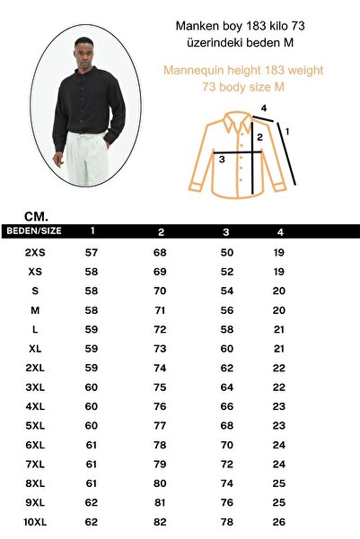 RELAXL 2Xs-10Xl 100% Cotton Judge Collar Black Muslin Shirt