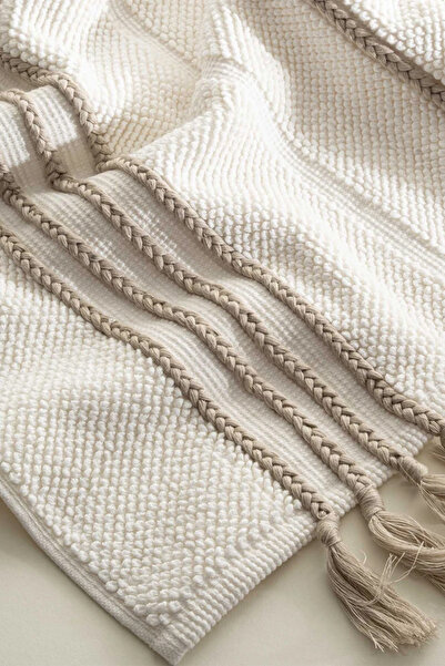 Ecocotton Karnella Cream 100% Organic Cotton Bath Mat - 60*100 cm