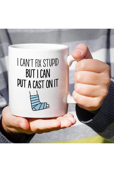 ritz Funny Orthopedic Mug - 11 oz Ceramic Coffee or Tea Cup