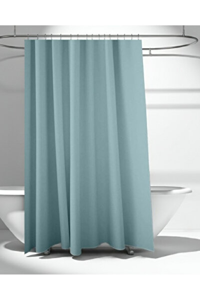 SyaMAG Perdea de duș cu 12 inele de plastic incluse, 180x200 cm, albastru/gri