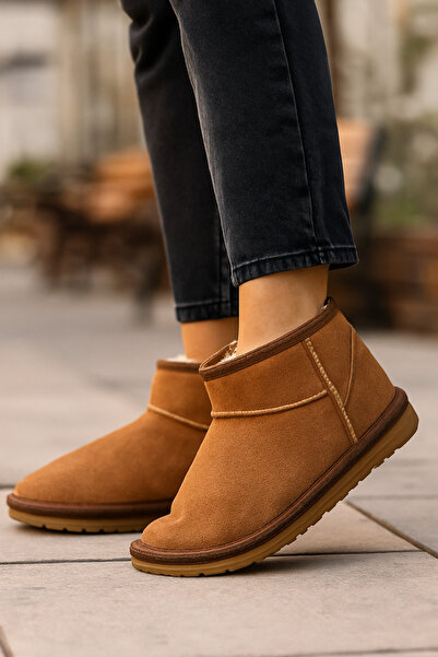 DAD WOLF Ultra Mini Kürklü Classic Mini II 1016222 CHE Kadın Bot