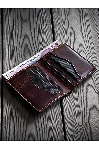 Kalkan deri πορτοφόλι από γνήσιο δέρμα - χειροποίητο - ειδικό δέρμα - καλοκαίρι