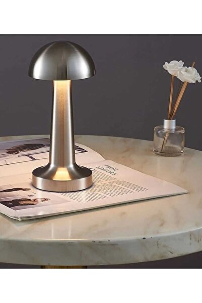 Edison Masa Lambası Şarjlı Dokumatik 3 Renkli Dekoratif Masa Lambası Gün Işığ...