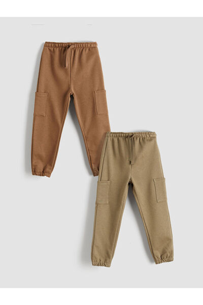 LC Waikiki Χακί ελαστικό στη μέση Basic ανδρικό παντελόνι Jogger για αγόρια, ...