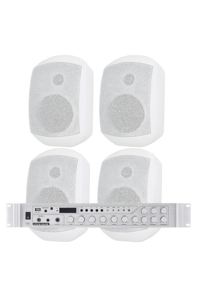 FNIRSI Luxury, Üst Segment 4 hoparlör 1 Anfi Mağaza Ses Sistemi, Kafe Ses Sistemi, Cami Ses Sistemi, Restor