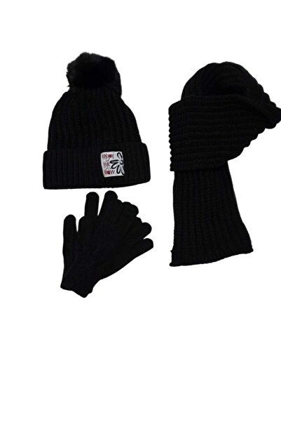 Kitti Set de 3 mănuși pentru eșarfă pentru fetiță de 9-15 ani