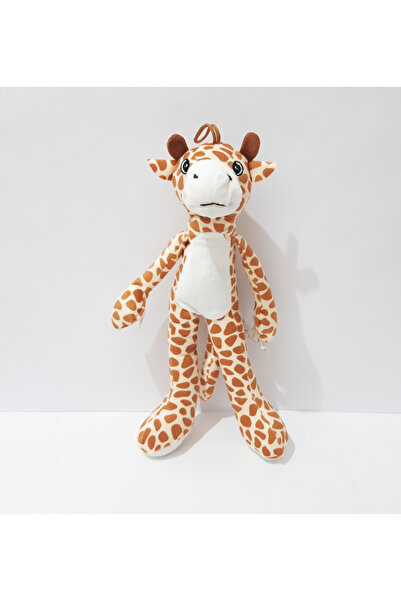 renkli çiçekler 30 cm Toy Giraffe Vacuum Drawstring Hangable Toy