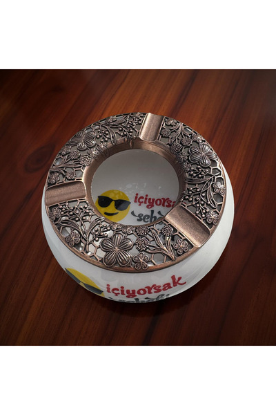 İlbay Çini Takı If We Drink, There Is a Reason - Ceramic Ashtray
