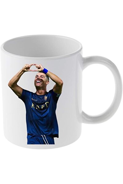GENERAL Ceramic Mug with Cristiano Ronaldo Design - White - Single Piece