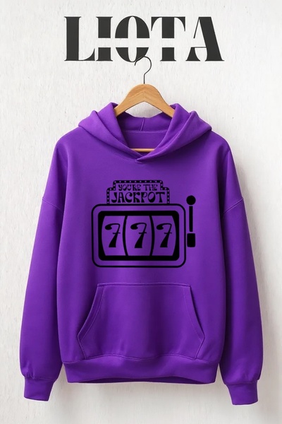 Vordevia 777 Printed Oversize Cotton 3 Thread Sweatshirt