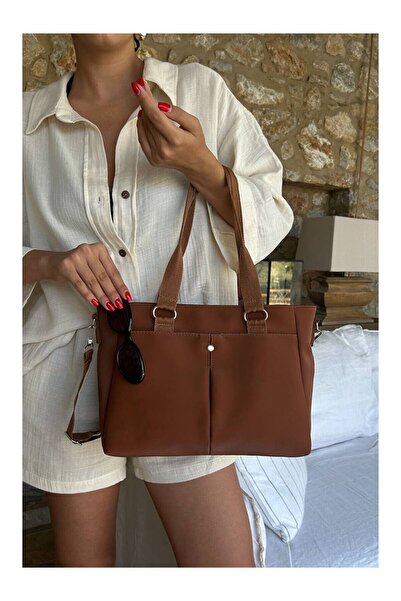 Marvelis حقيبة كتف وحقيبة يد نسائية متعددة الأقسام من الساتان من سيفا