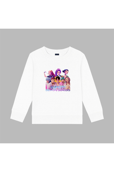 BLITZIST Hanorac cu imprimeu Kpop Demon Hunters Hunterix Iblis Avcıları (bltz30020) din 3 fire (4-13 ani)