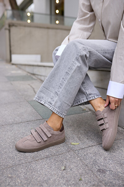 ANGELİNA JONES JOLANTA KADN VİZON GERCEK SUET CIRTLI SNEAKER
