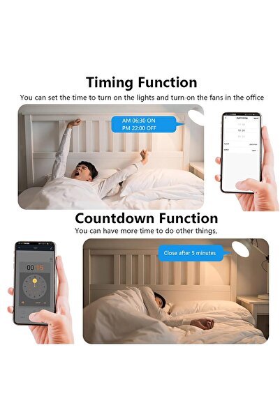 TOEFL مفتاح ثنائي غطاء ذكي تحكم عن بعد Wifi سهل الاستخدام يعمل باللمس تحكم بالجوال متوافق مع اليكسا