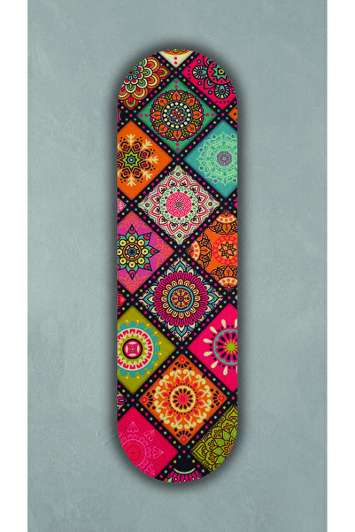 Korhan Atölye Mozaik Mandala - Dekoratif 4mm MDF Duvar Panosu (75x20 cm)