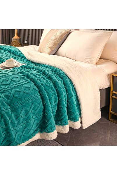 Kotonia Home Soft Cocolino two-layer duvet cover 200x230 cm and pillowcases 60x60 cm, 100% microfiber, turquoise
