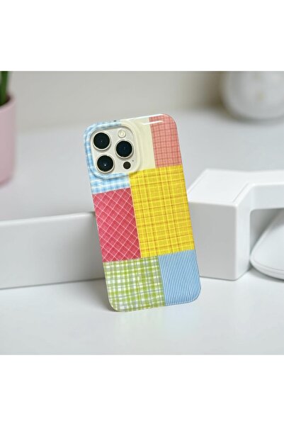 HYPERSOFT Iphone 14 (6.1 inç) Uyumlu Popsocketli Stant Olabilen Şık Desenli Slım Kılıf