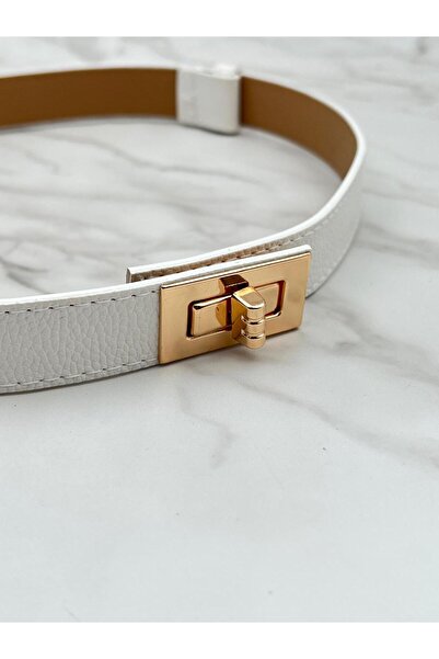 EMR Official حزام نسائي أبيض/قابل للتعديل، حزام، حزام للبنطلون، حزام للسترة، حزام للملابس