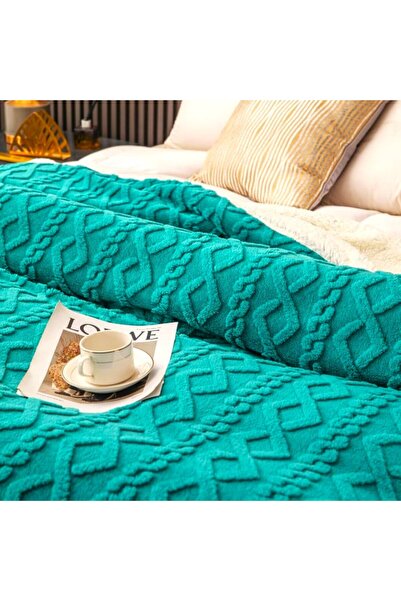 Kotonia Home Soft Cocolino two-layer duvet cover 200x230 cm and pillowcases 60x60 cm, 100% microfiber, turquoise