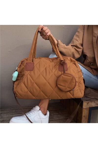 eladabags Geniş kalıp askılı çanta mini cüzdanlı